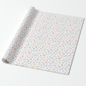 Pastel Hearts Baby Duschwrapping Papier Geschenkpapier (Ungerollt)