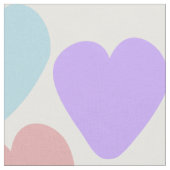 Pastel Hearts Design Stoff (Nahaufnahme)