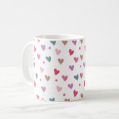 Pastel Hearts Full Wrap Kaffeetasse (Vorderseite Links)