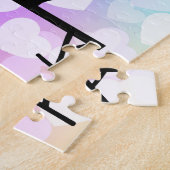 Pastel Hearts GYMNASTICS PUZZLE Personalisiert (Seite)