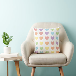 Pastel Hearts Kissen