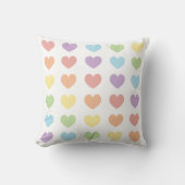 Pastel Hearts Kissen (Vorderseite)