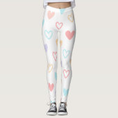 Pastel Hearts Leggings (Vorderseite)