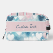 Pastel Hearts: Liebe in Wasserfarbe Waschbeutel (Rückseite)