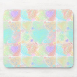 Pastel Hearts Mousepad