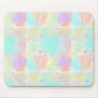 Pastel Hearts Mousepad