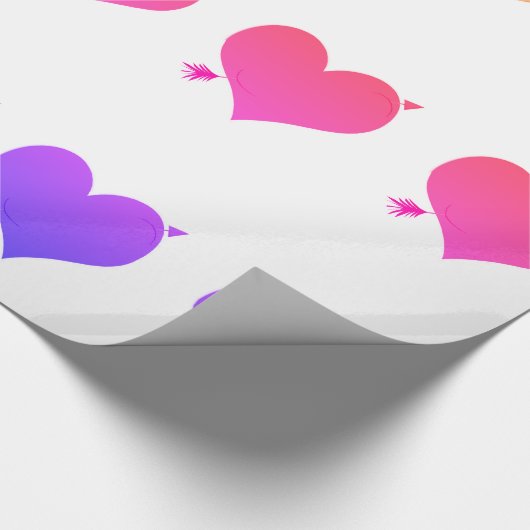 Pastel Hearts Packpapier (Ecke)