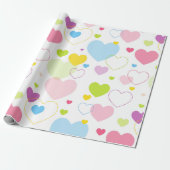 Pastel Hearts Packpapier (Ungerollt)