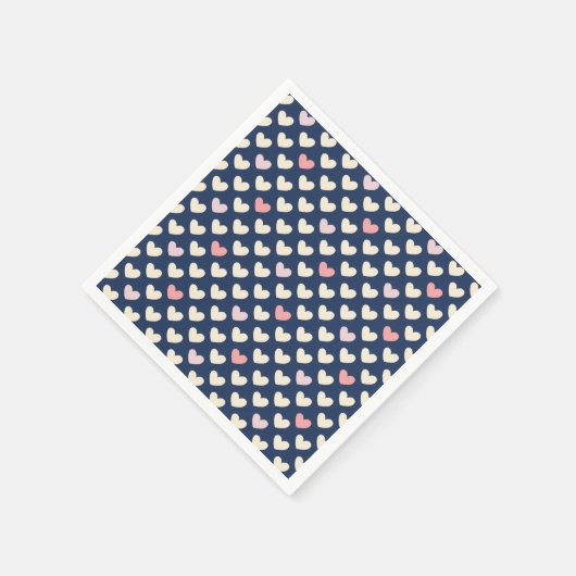 Pastel Hearts Serviette (Ecke)