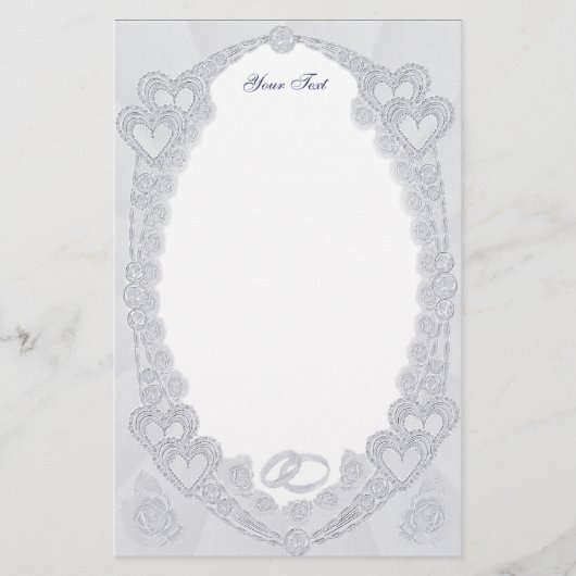 Pastel Hearts Stationery Briefpapier (Vorderseite)