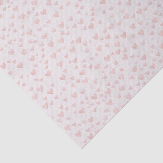 Pastel Hearts Tissue Paper Seidenpapier (Ausschnitt)