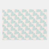 Pastel Hearts Valentines Geschenkpapier Set (Vorderseite 2)