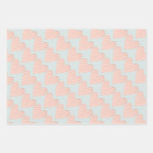 Pastel Hearts Valentines Geschenkpapier Set (Vorderseite)