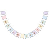 Pastel Hello Spring Wimpelkette (Alle)