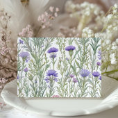 Pastel Herbal Garden Wedding RSVP Card Einladung