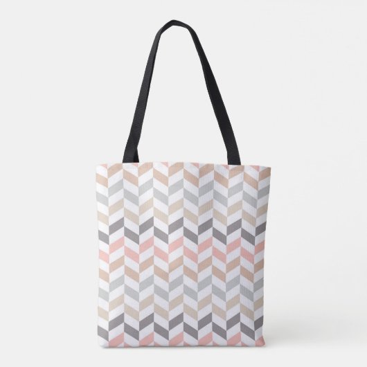 Pastel Herringbone Monogramm Tasche (Rückseite)