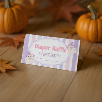 Pastel-Hexen-Geist-Windel-Raffle-Ticket