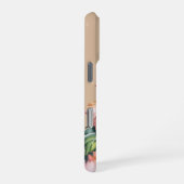 Pastel hibiscus watercolor iPhone hülle (Rechte Seite)