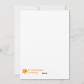 Pastel Hibiskus Feiertagskarte (Rückseite)