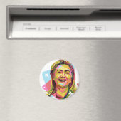Pastel Hillary Clinton Magnet (In Situ (Geschirrspüler))