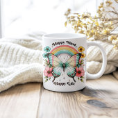 Pastel Hippie "Happy Mind Happy Life" Kaffeetasse