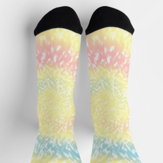 Pastel Hippy-Gefärbte Krawatte Socken (Oben)