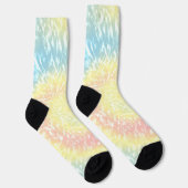 Pastel Hippy-Gefärbte Krawatte Socken (Rechts)