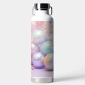 PASTEL HOLIDAY CHRISTMAS BALLS TRINKFLASCHE (Vorderseite)