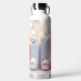 PASTEL HOLIDAY CHRISTMAS PRESENTS AND BALLS TRINKFLASCHE
