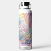 PASTEL HOLIDAY CHRISTMAS TREES TRINKFLASCHE (Rückseite)