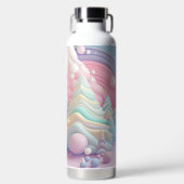 PASTEL HOLIDAY CHRISTMAS TREES TRINKFLASCHE (Vorderseite)