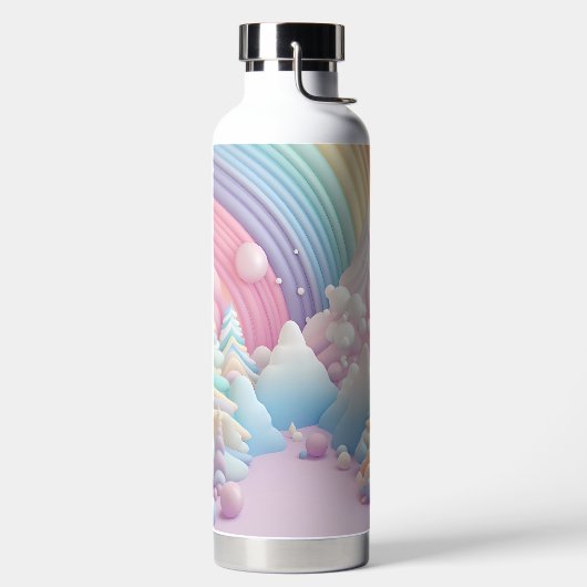 PASTEL HOLIDAY CHRISTMAS TREES TRINKFLASCHE (links)