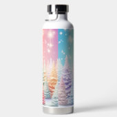 PASTEL HOLIDAY CHRISTMAS TREES TRINKFLASCHE (Rechts)
