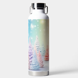PASTEL HOLIDAY CHRISTMAS TREES TRINKFLASCHE