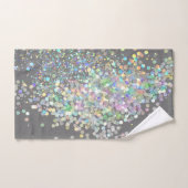 PASTEL HOLOGRAFISCHER SPOT GRAU BADEZIMMER TOWEL S BADHANDTUCH SET (Handtuch)