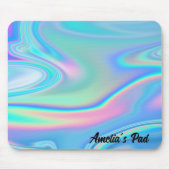 Pastel Holograph Abstrakt Mousepad (Vorne)