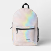 Pastel Holographic Bedruckter Rucksack (Vorderseite)