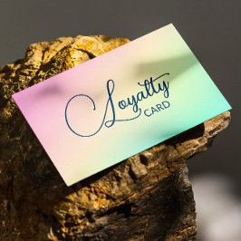 Pastel Holographic Elegant Script Calligraphy Treuekarte