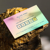 Pastel Holographic Elegant Script Calligraphy Treuekarte