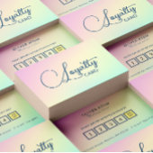 Pastel Holographic Elegant Script Calligraphy Treuekarte