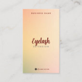 Pastel Holographic Eyelash Extensions Map Visitenkarte (Vorderseite)