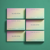 Pastel Holographic Modern Esthetician Visitenkarte