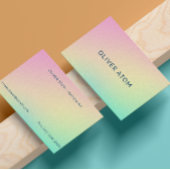 Pastel Holographic Modern Esthetician Visitenkarte