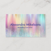 Pastel Holographic Professional Branding Visitenkarte (Vorderseite)