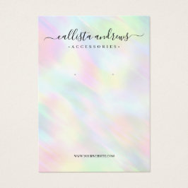Pastel-Holographic Rainbow-Earring-Display-Karte