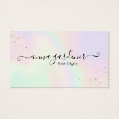 Pastel Holographic Rainbow Glam Gold Spritzer (Vorderseite)