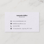 Pastel Holographic Rainbow Profesional Lashes Visitenkarte (Rückseite)