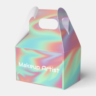 Pastel Holographic Swirl Abstract Geschenkschachtel