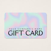 Pastel Holographic Texture-Geschenkkarte (Vorderseite)