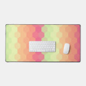 Pastel Honey Comb Spectrum Desk matt Schreibtischunterlage (Tastatur & Maus)